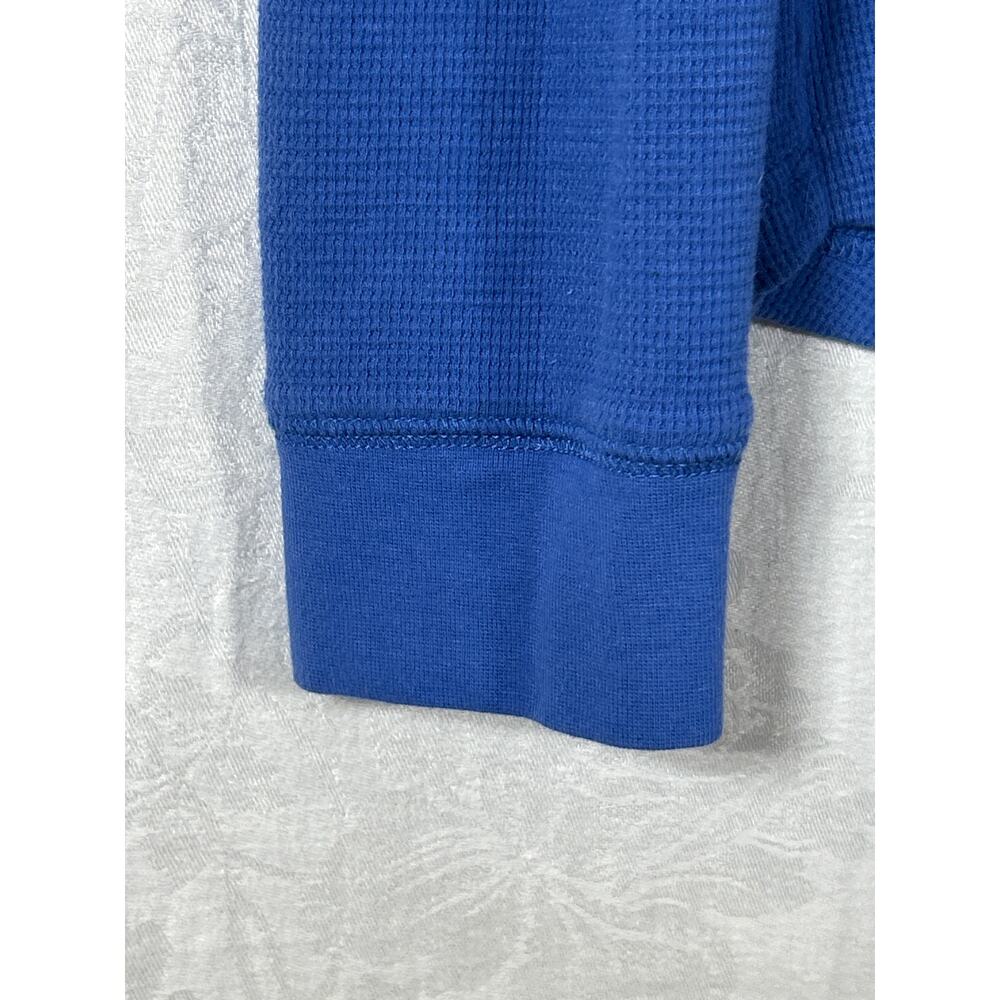 American Eagle Thermal Shirt Medium Blue Waffle Y2K Vintage - Picture 2 of 11